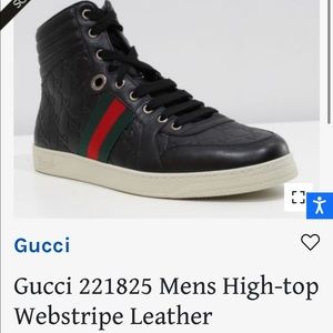 Authentic Men’s Gucci high tops